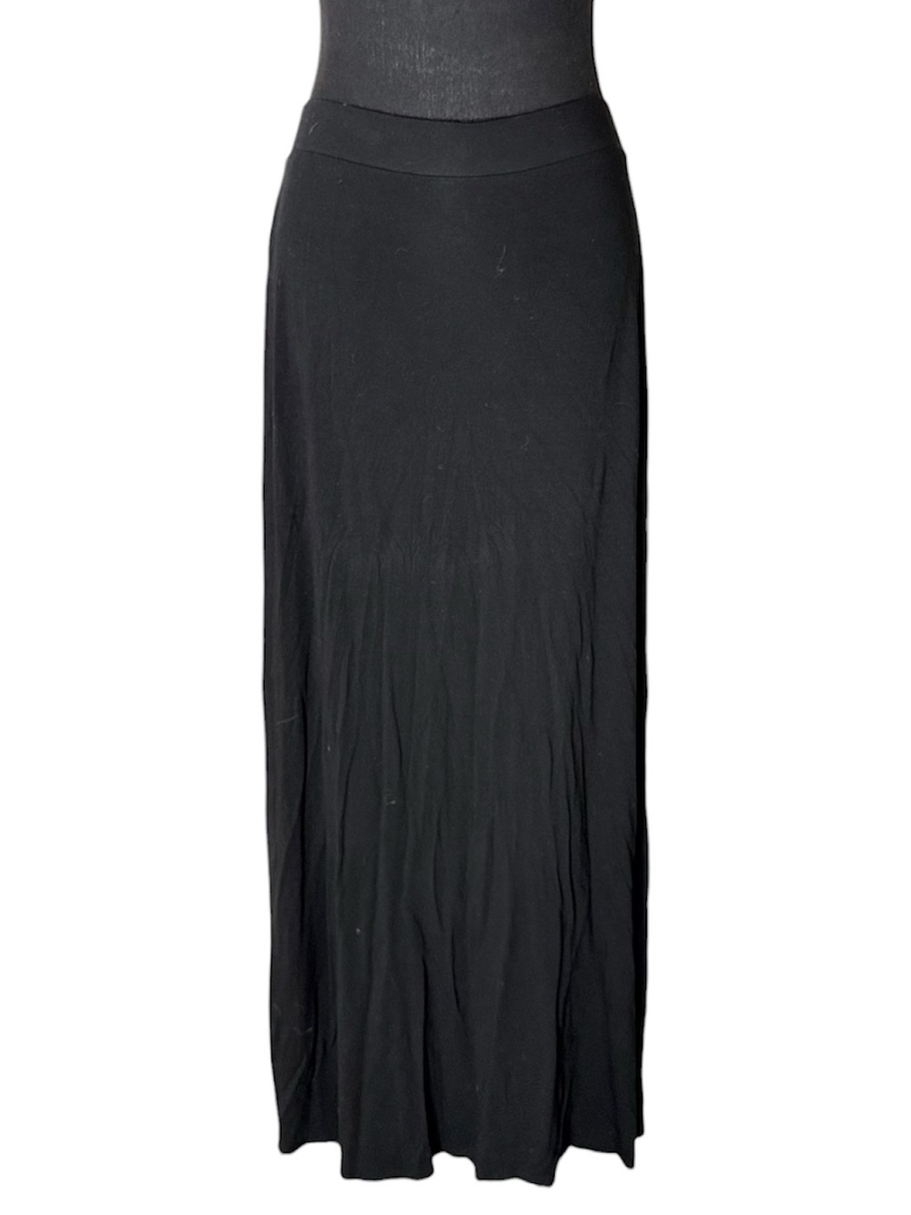 DALIA Black Jersey Knit Stretchy Maxi Skirt Size Large